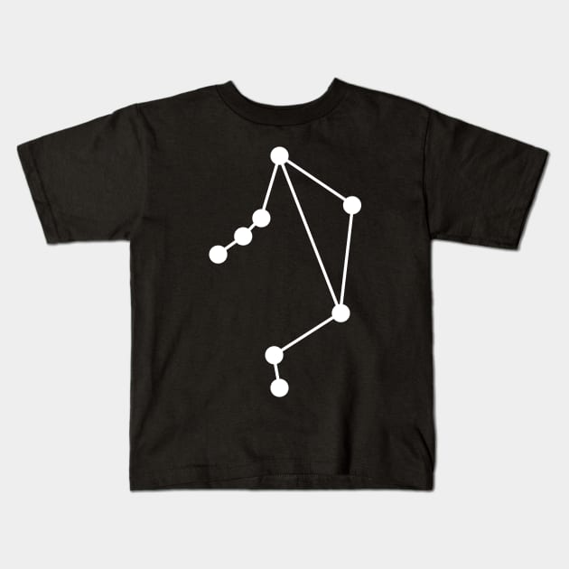 Libra Horoscope Zodiac Kids T-Shirt by renzkarlo